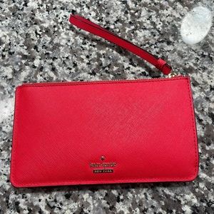 Kate Spade Red Wristlet Wallet